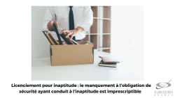 Licenciement pour inaptitude